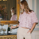 Neo Noir Aisa Flower Blouse Rose