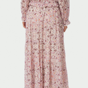 Neo Noir Asta Paisley Dance Skirt Rose
