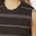 Neo Noir Atika Deco Smock Dress Dark Brown
