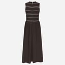 Neo Noir Atika Deco Smock Dress Dark Brown