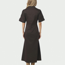 Neo Noir Baia Poplin Dress Chocolate Brown