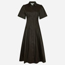 Neo Noir Baia Poplin Dress Chocolate Brown