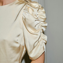 Neo Noir Benua Heavy Sateen Blouse Light Yellow