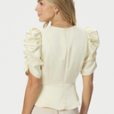 Neo Noir Benua Heavy Sateen Blouse Light Yellow