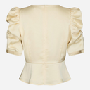 Neo Noir Benua Heavy Sateen Blouse Light Yellow