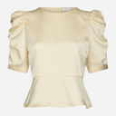 Neo Noir Benua Heavy Sateen Blouse Light Yellow