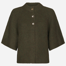 Neo Noir Benuta Fluffy cardigan i army grøn-1
