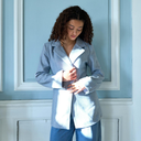 Neo Noir Bowie Herringbone S Blazer Light Blue