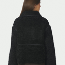 Neo Noir Castor Faux Fur Jacket Black