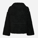 Neo Noir Castor Faux Fur Jacket Black