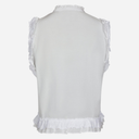 Neo Noir Celia Ruffle Top White