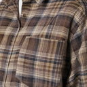 Neo Noir Dalma Flannel Check Shirt Dark Taupe