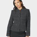 Neo Noir Denisa Boucle Jacket Black