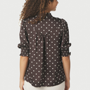 Neo Noir Diana Dot Blouse Dark Brown