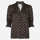 Neo Noir Diana Dot Blouse Dark Brown