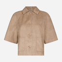 Neo Noir Editta Faux Suede Jacket Sand