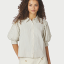 Neo Noir Etta Slim Stripe Shirt OffWhite