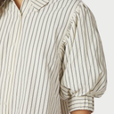 Neo Noir Etta Slim Stripe Shirt OffWhite