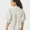 Neo Noir Etta Slim Stripe Shirt OffWhite
