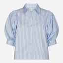 Neo Noir Etta Stripe Stone Shirt Light Blue
