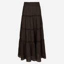Neo Noir Felicia S Voile Skirt Dark Brown