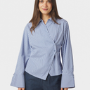 Neo Noir Fenli Check Shirt Blue