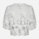 Neo Noir Fia Embroidery Blouse White