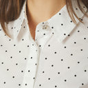 Neo Noir Frannie Dot Shirt Off White