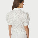 Neo Noir Frannie Dot Shirt Off White