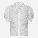 Neo Noir Frannie Dot Shirt Off White