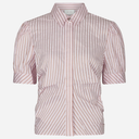 Neo Noir Frannie Structure Stripe Shirt Light Pink