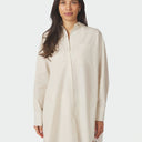 Neo Noir Halina Poplin Shirt Ivory