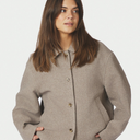 Neo Noir Hamra Herringbone Twill Jacket Beige Melange