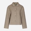 Neo Noir Hamra Herringbone Twill Jacket Beige Melange