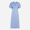 Neo Noir Illana Poplin Dress Sky Blue