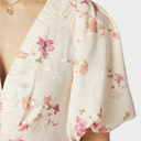 Neo Noir Illana Sateen Print Dress Creme