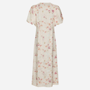 Neo Noir Illana Sateen Print Dress Creme