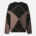 Neo Noir Inga Check strik i brun ternet-5