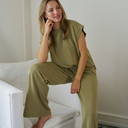 Neo Noir Isark Soft Pants Dusty Green