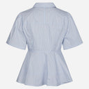 Neo Noir Janelle Stripe Shirt Blue/Brown Stripe