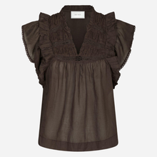 Neo Noir Jayla S Voile Top Dark Brown