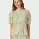 Neo Noir Kiril S Voile Blouse Pistachio