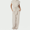 Neo Noir Lunet Crepe Pants Ivory