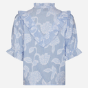 Neo Noir Manet Jacquard Blouse Light Blue