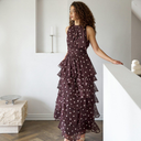 Neo Noir Marli Big Dot Dress Brown