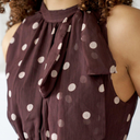 Neo Noir Marli Big Dot Dress Brown