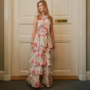 Neo Noir Marli Big Flower Dress Creme