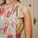 Neo Noir Marli Big Flower Dress Creme