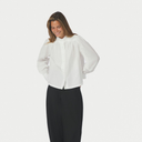 Neo Noir Melya Poplin Shirt White