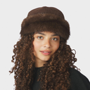 Neo Noir Nappi Faux Fur Hat Brown